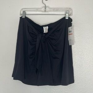 BECCA Swimwear Plus Size Black Swim Cover up Mini Skirt Size 2X 20-22 New